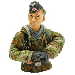 1/16 figurka německého velitele tanku, letní kamufláž z 2 sv. vá