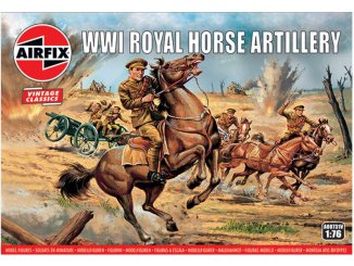 Airfix figurky - WW1 Royal Horse Artillery (1:76) (Vintage)