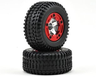 Team Losi Fr Rear Mounted Tires for Mini SCT LOSB1951,1950