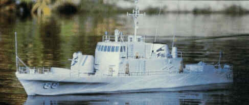 USS Crockett rychlý dělový člun 1295mm