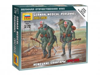 Zvezda figurky - německý zdravotní tým 1941-43 (1:72)
