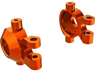 Traxxas těhlice hliníková oranžově eloxovaná (levá a pravá)