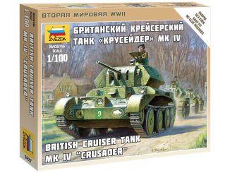 Zvezda Easy Kit British Tank MK IV Cruiser (1:100)