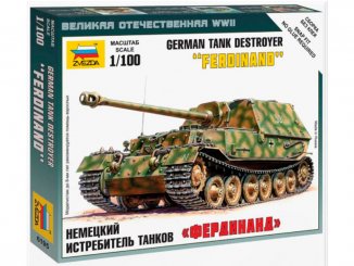 Zvezda Easy Kit German Tank Destroyer FERDINAND (1:100)
