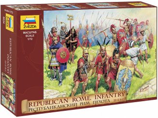 Zvezda figurky - republikánská římská pěchota (RR) (1:72)